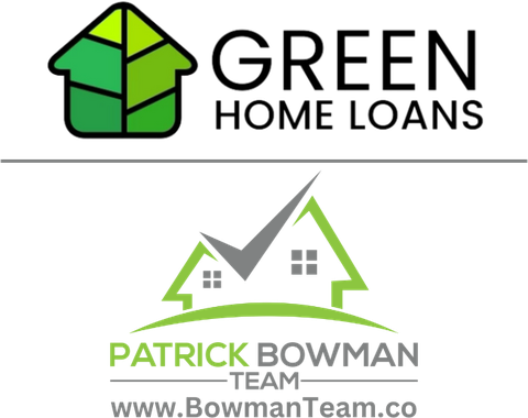Green Home Loans and the Patrick Bowman Team logos
